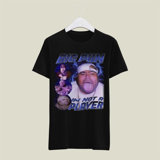 Discover Big Pun, Not A Playa | Heavy Cotton Tee | 90s Hip Hop T Shirt