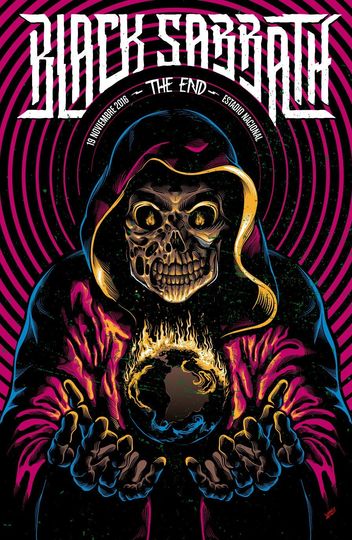 Discover Black Sabbath Ozzy Ozbourne Concert Poster Rock N Roll Music Band