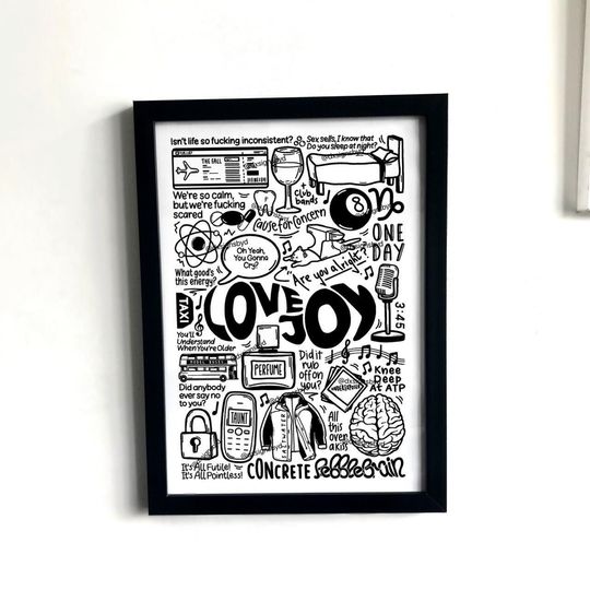 Discover Lovejoy band // poster print merch decor wall art