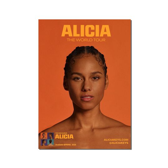 Discover Alicia Keys 2022 Tour Poster