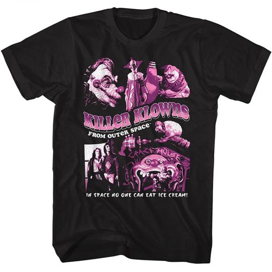Discover Killer Klowns from Outer Space Klowns Collage Black Shirts