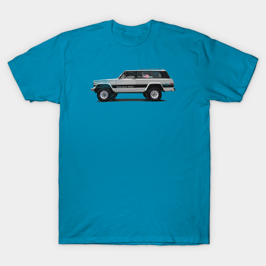 Discover FSJ Beach Truck - White, Weathered - Jeep - T-Shirt