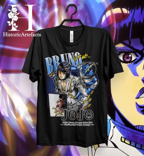 Discover Vintage Bruno Bucciarati Jojo's Bizzare Adventure T-Shirt