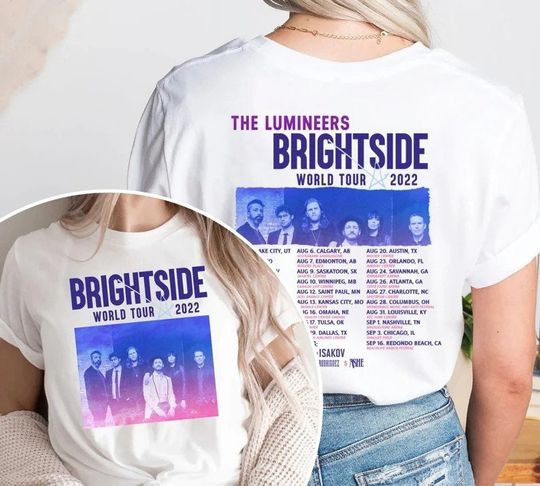 Discover The Lumineers Brightside World Tour 2022 T-Shirt