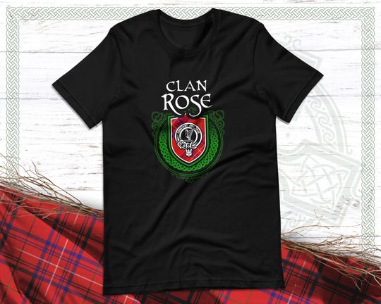 Discover Clan Rose Scottish Tartan T-Shirt