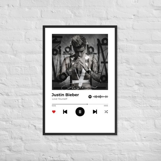 Discover Justin Bieber Poster / Justin Bieber Album Cover Poster