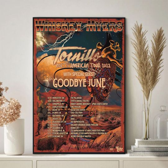 Discover Whiskey Myers Band poster, Whiskey Myers tour 2022 Poster