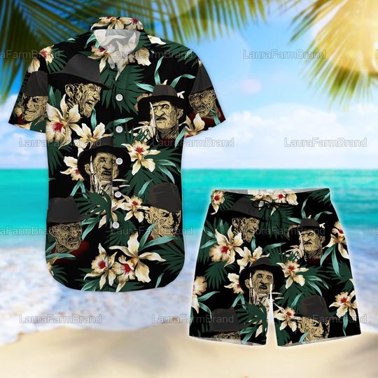 Discover Freddy Krueger Hawaii Shirt/Shorts