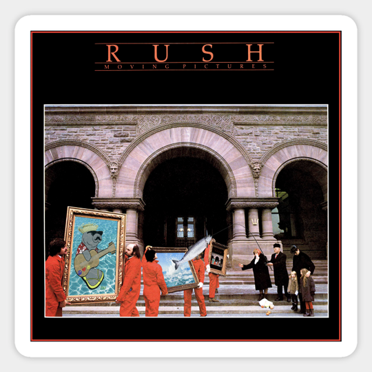 Discover RUSH Moving Reimagined Pictures - Rush - Sticker
