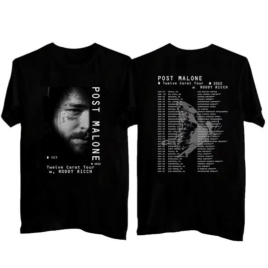 Discover Post Malone Tour 2022 Promotional Shirt
