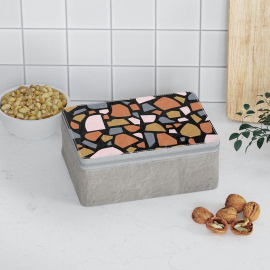 Discover Terrazzo Pattern Paper Lunch Bag