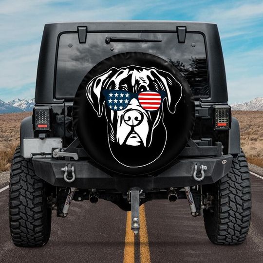 Discover Cane Corso Spare Tire Cover, Dog Spare Tire Cover
