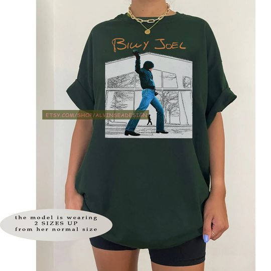 Discover Glass Houses Album Billy Joel Vintage Shirt, Billy Joel 1973 Tour T-shirt