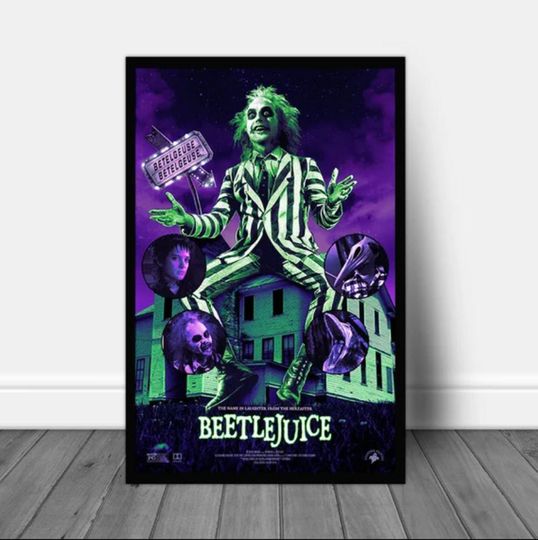 Discover Beetlejuice Inspired Movie Poster Painting Art Poster