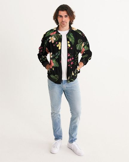 Discover Men's Bomber Jacket Wild Flower