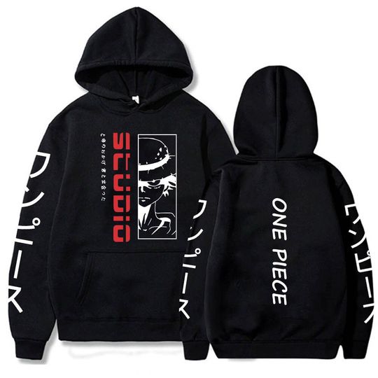 Discover One Piece Strawhat Anime Hoodie