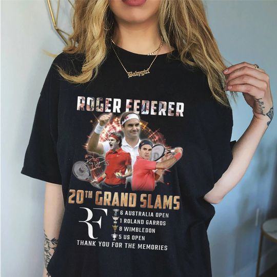 Discover Roger Federer 20th Grand Slams, Tennis Roger Federer Set to Launch RF, Roger Federer shirt