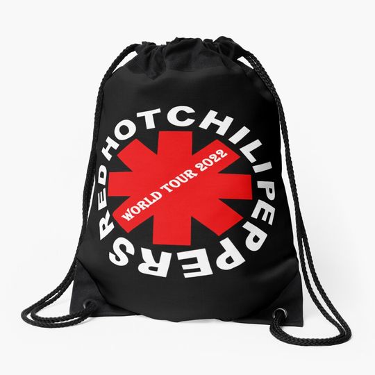 Discover Red Hot Chili Peppers World Tour 2022 Drawstring Bag
