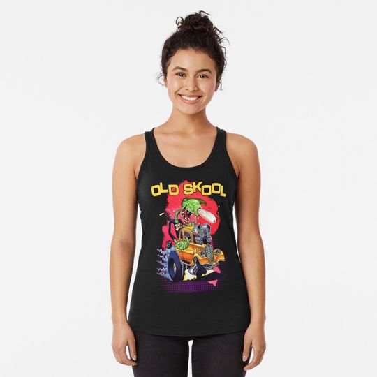 Discover Old skool hot rod Racerback Tank Top