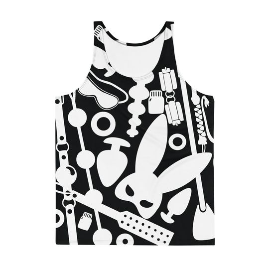Discover Kinky Black and White Tank Top 3D Tank Top