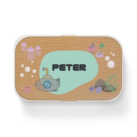 Discover Submarine kids bento box personalized, Personalized lunch box boys