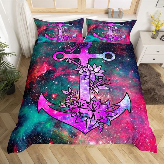 Discover Nautical Floral Anchor Bedding Sets