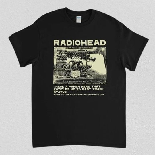 Discover Radiohead T-shirt vintage style