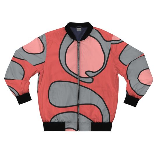 Discover Gray Pink Bomber Jacket - Unisex Style