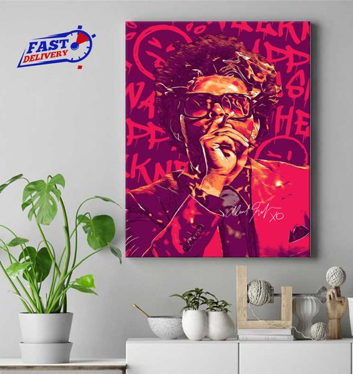 Discover Weeknds After Hours Til Dawn Poster Canvas, Vintage Music Concert Tour Poster