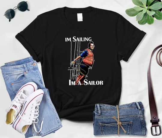 Discover Im Sailing Im A Sailor What About Bob Bill Murray 90s Comedy Movie Vintage T Shirt Gift Short Sleeve For Youth Men Women Full Size