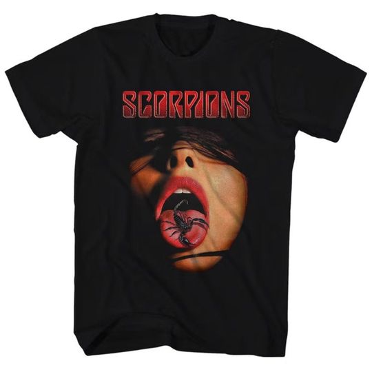 Discover vintage style t-shirt Scorpions Arachnid Tongue Shirt