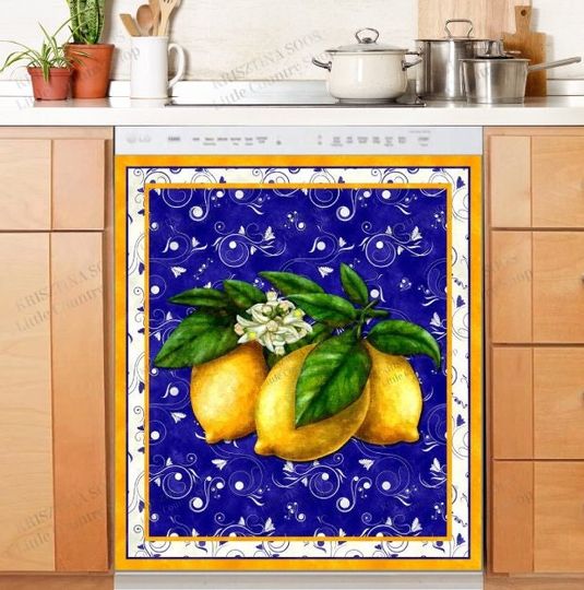 Discover Mediterranean Lemon Dishwasher Cover