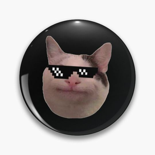Discover Beluga Cat Official Pin Button