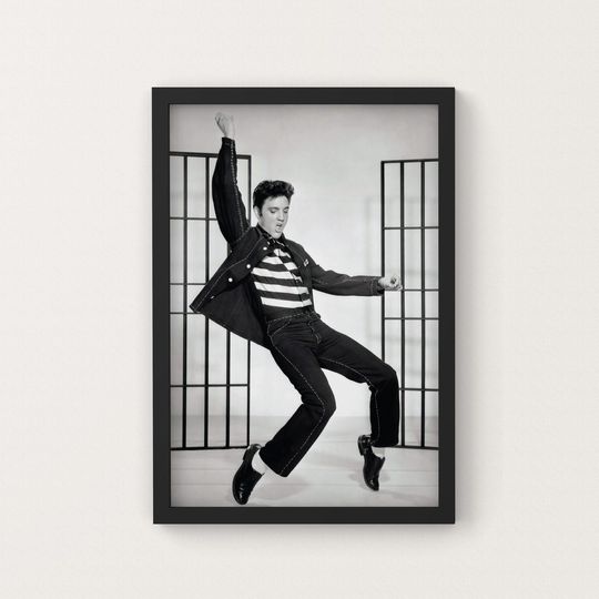 Discover Elvis Presley Jailhouse Rock 1950's | Elvis Presley Poster