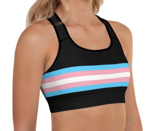 Discover Transgender Sports Bra, Trans Pride Training Bra