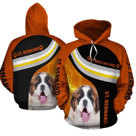 Discover St. Bernard Pullover 3D Hoodie