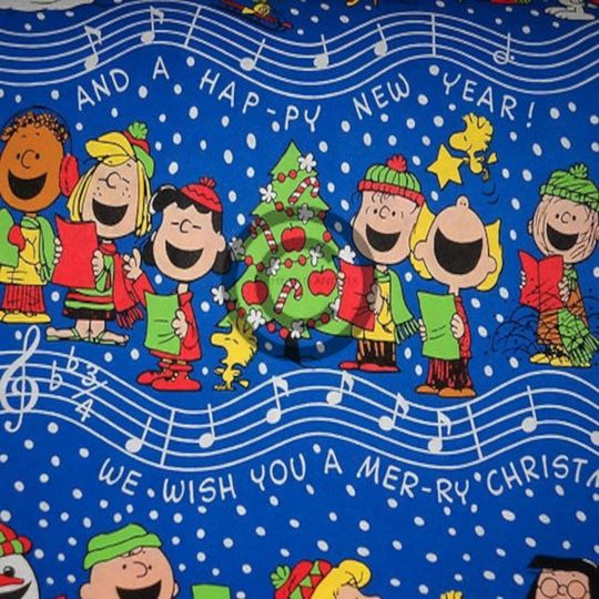 Discover Christmas Wrapping Paper Vintage Charlie Brown Digital