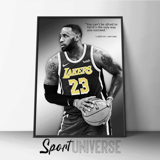 Discover LeBron James poster LeBron James Premium Matte Vertical Posters