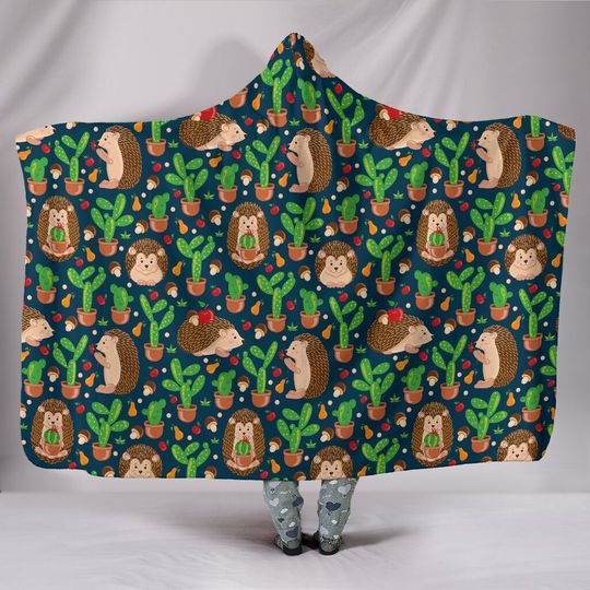 Discover Hedgehog Hooded Blanket | Hedgehog Blanket