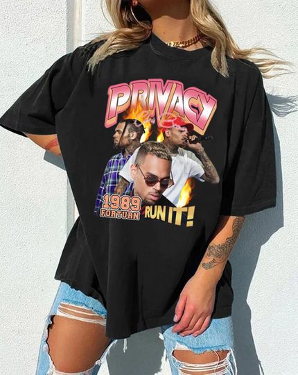 Discover Vintage Privacy Chris Brown Shirt, Chris Brown Hip Hop Tour 2022 Shirt