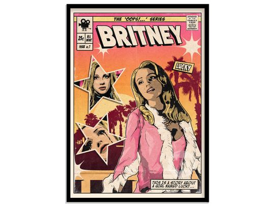 Discover Britney Spears - Lucky Vintage Comic Cover poster
