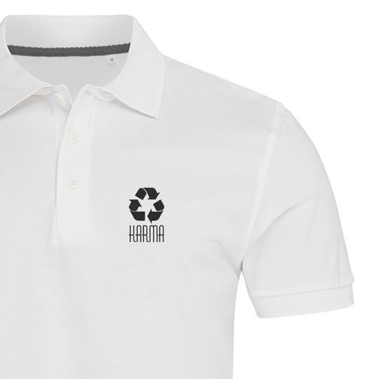 Discover Karma Embroidered Polo Shirt For Man |
