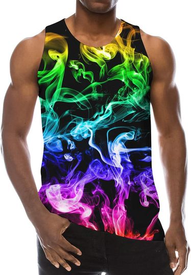 Discover Loveternal Men Tank Top 3D Printed Vests SleevelessTank top