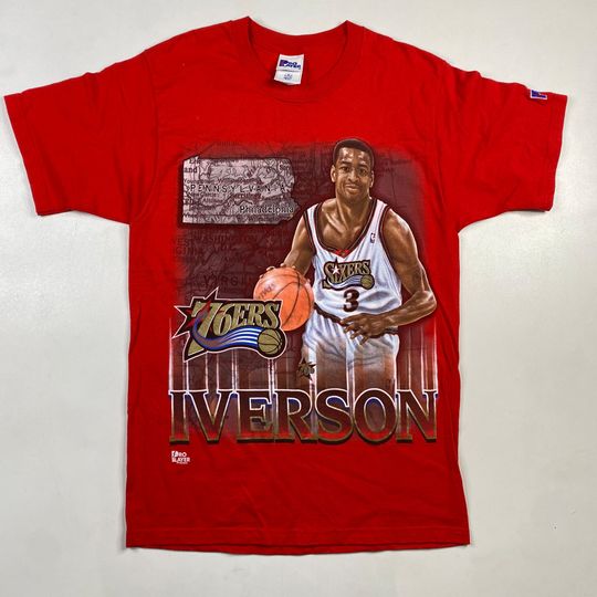 Discover 90s Allen Iverson 76ers T-shirt
