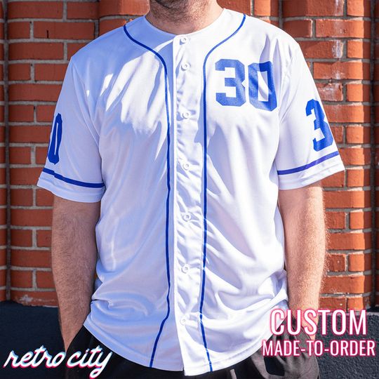 Discover Sandlot Movie Benny 'The Jet' Rodriguez Full-Button Baseball Jersey