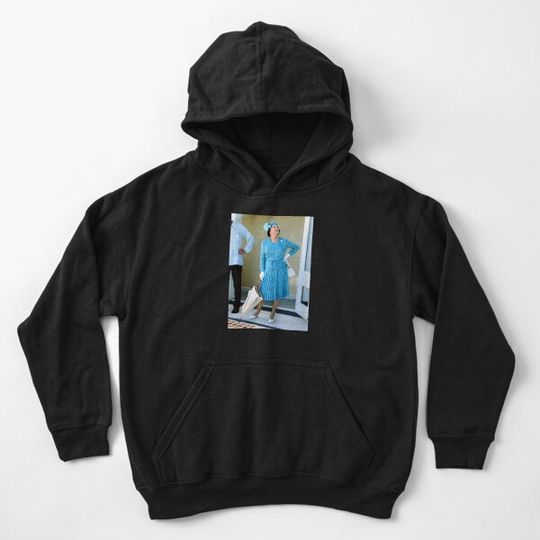 Discover HM Queen Elizabeth II visits Tuvalu 1982 Professional Photo HD Kid Pullover Hoodie