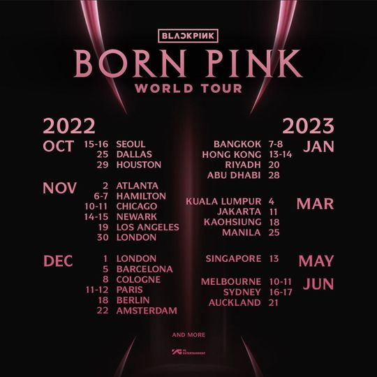 Discover born pink world tour poster - Black pink poster 2022
