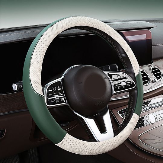 Discover Carbon Fiber Steering wheel Cover, Leather Steering wheel Cover