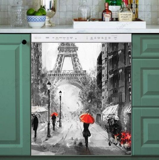 Discover Rainy Day in Paris Dish Washer Covers