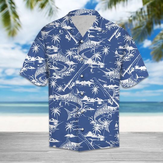 Discover Fishing Hawaii Shirt Swordfish Fishing Hawaiian Shirt